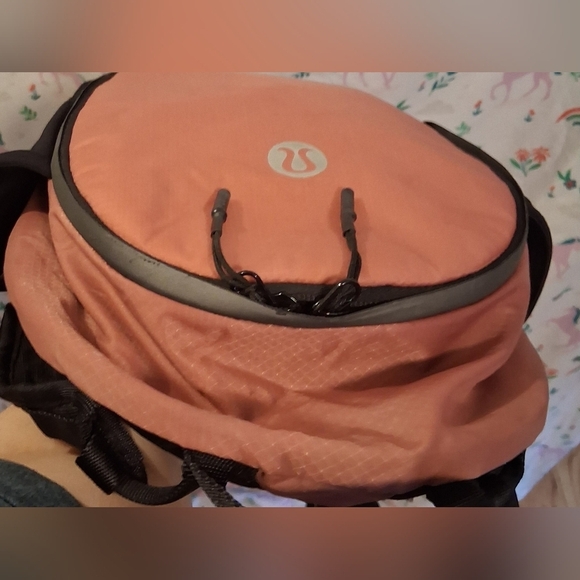 EUC Lululemon Pink Cherry Mint Fast & Free Nylon Schoool Outdoor Hiking Backpack main image 11